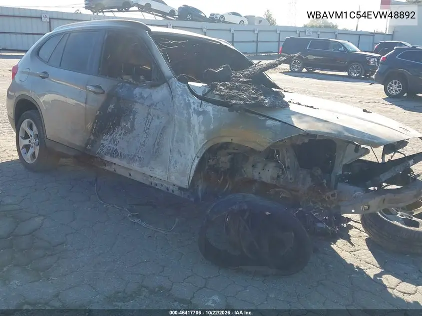 BMW X1 2014, VIN WBAVM1C54EVW48892