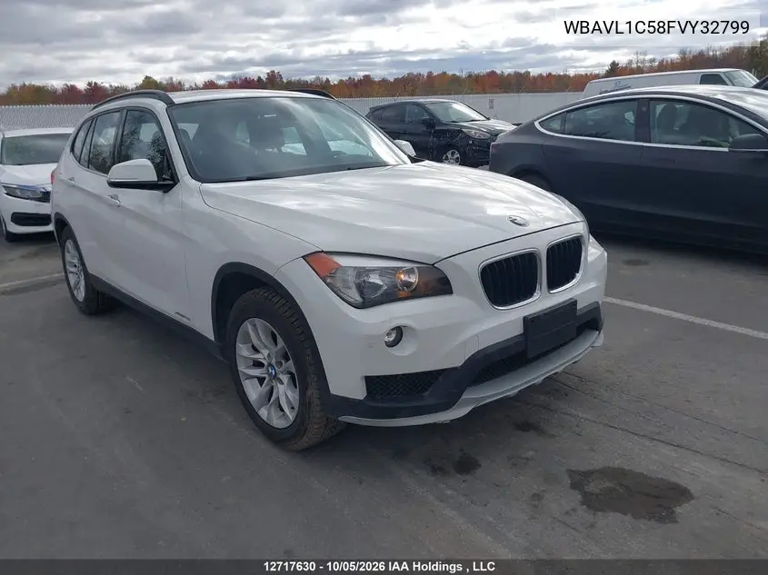 BMW X1 2015, VIN WBAVL1C58FVY32799