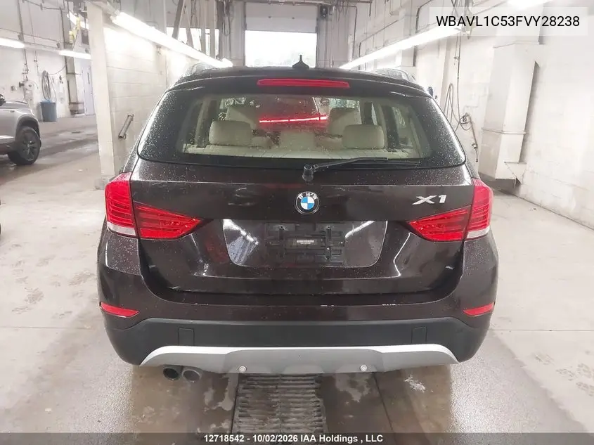 2015 BMW X1 VIN WBAVL1C53FVY28238 — фото 17