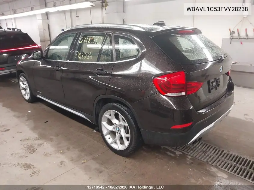 2015 BMW X1 VIN WBAVL1C53FVY28238 — фото 3