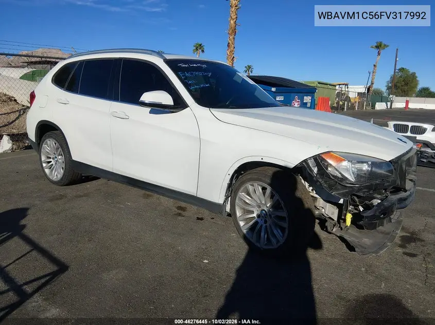 BMW X1 2015, VIN WBAVM1C56FV317992