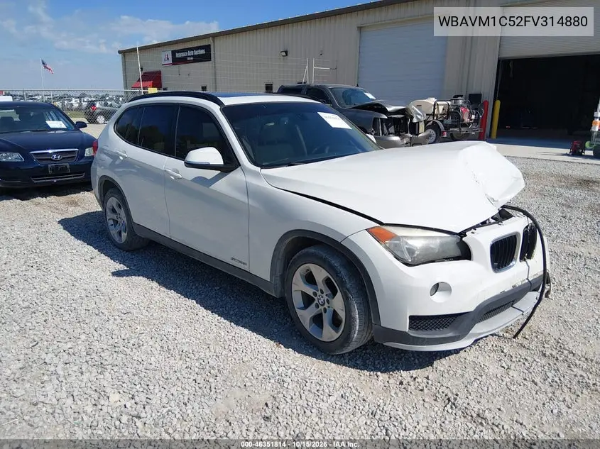 BMW X1 2015, VIN WBAVM1C52FV314880