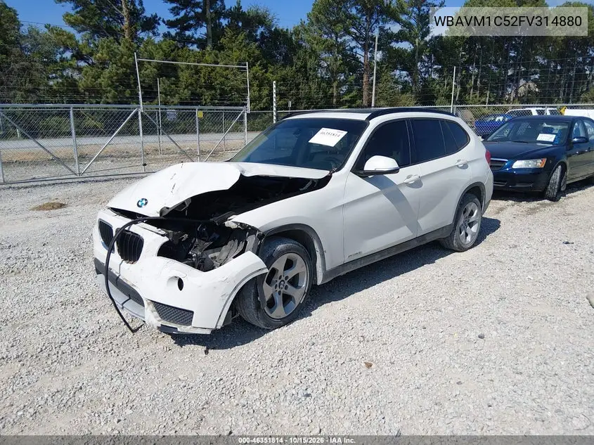 2015 BMW X1 VIN WBAVM1C52FV314880 — фото 2