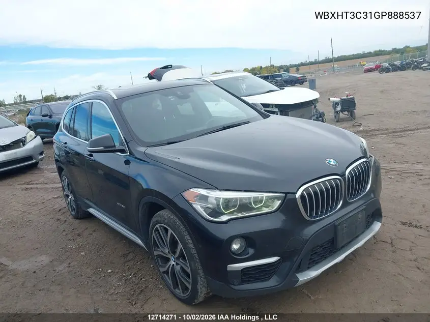 BMW X1 2016, VIN WBXHT3C31GP888537