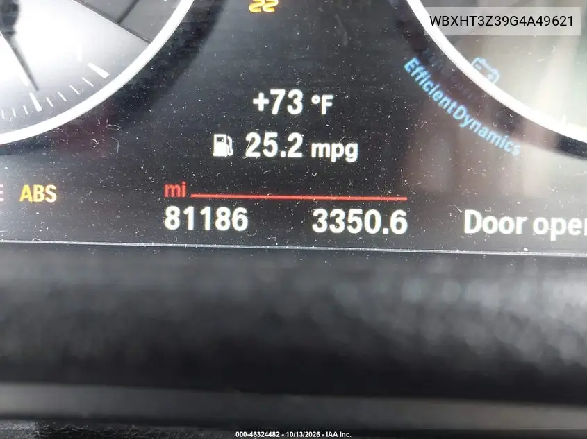 2016 BMW X1 VIN WBXHT3Z39G4A49621 — фото 7