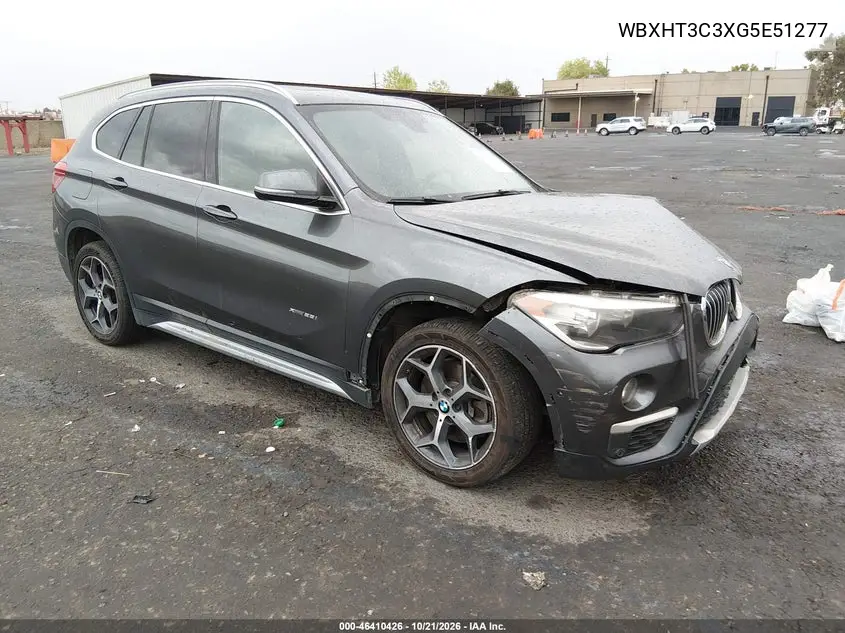 BMW X1 2016, VIN WBXHT3C3XG5E51277