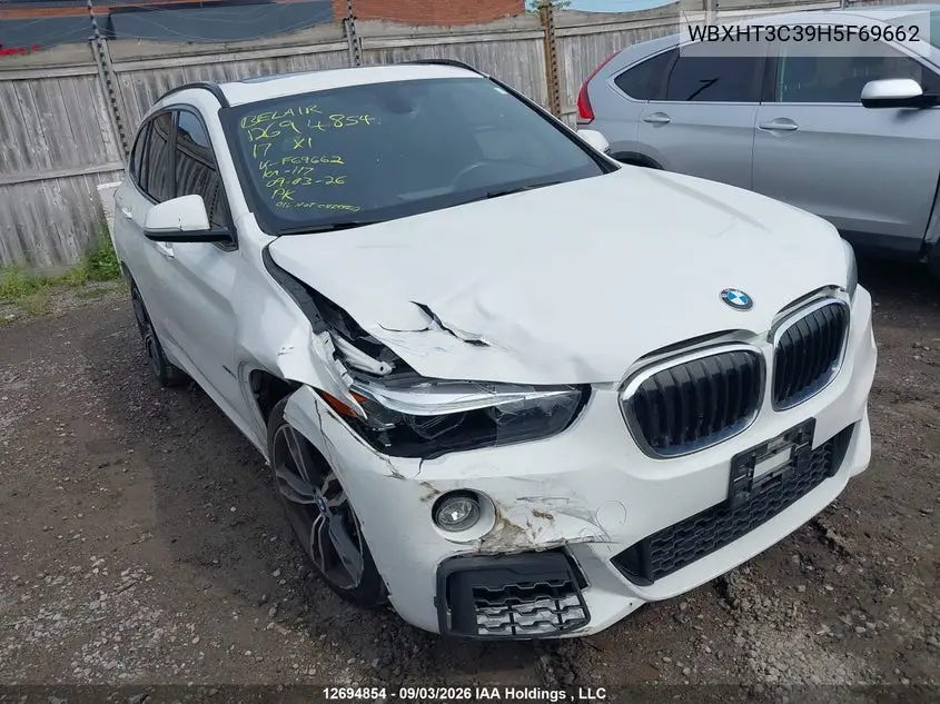 BMW X1 2017, VIN WBXHT3C39H5F69662