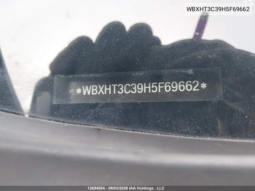 2017 BMW X1 VIN WBXHT3C39H5F69662 — фото 19