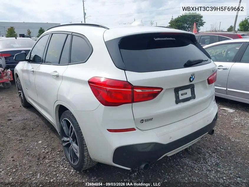 2017 BMW X1 VIN WBXHT3C39H5F69662 — фото 3