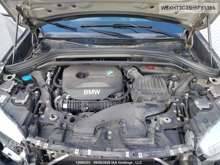 2017 BMW X1 VIN WBXHT3C35H5F81386 — фото 10