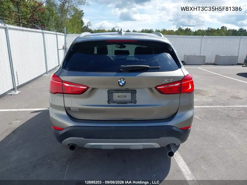 2017 BMW X1 VIN WBXHT3C35H5F81386 — фото 17