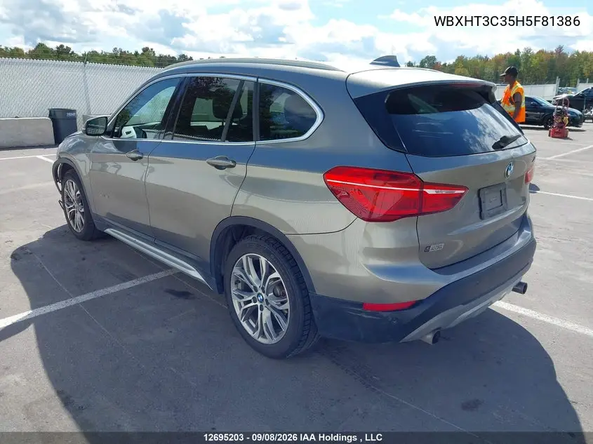 2017 BMW X1 VIN WBXHT3C35H5F81386 — фото 3