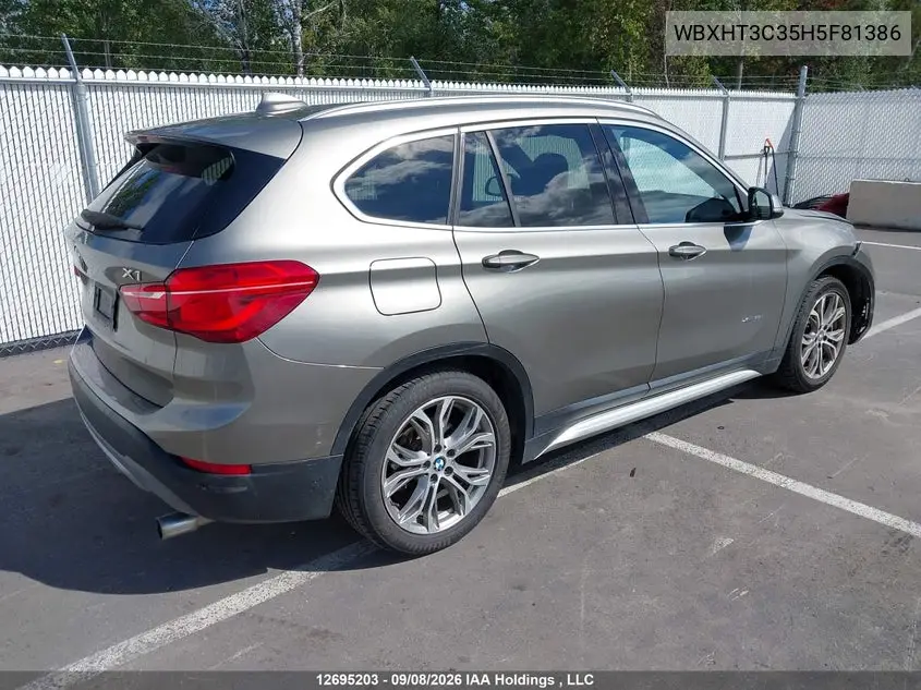 2017 BMW X1 VIN WBXHT3C35H5F81386 — фото 4