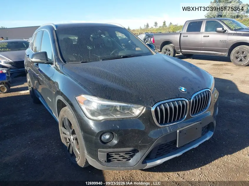 BMW X1 2017, VIN WBXHT3C39H5F75364
