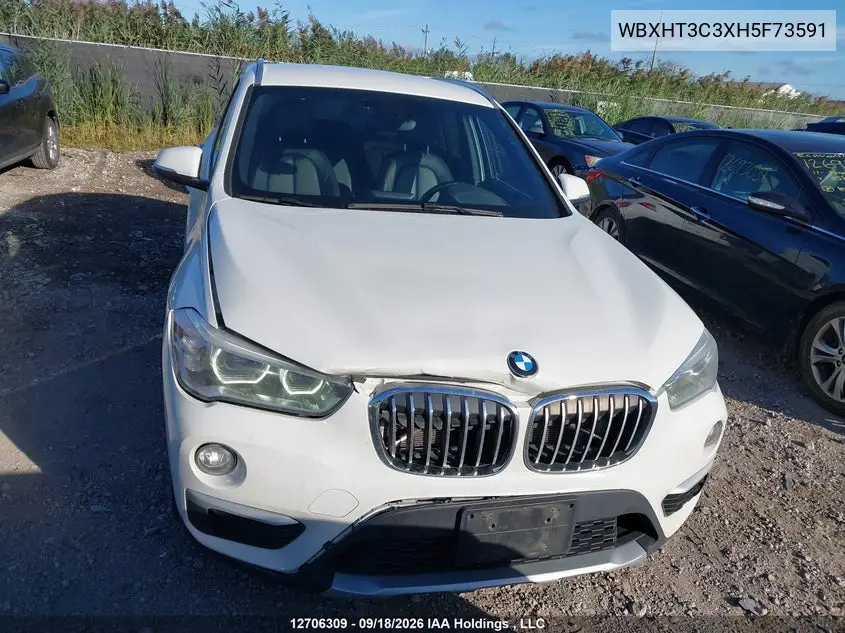 2017 BMW X1 VIN WBXHT3C3XH5F73591 — фото 12