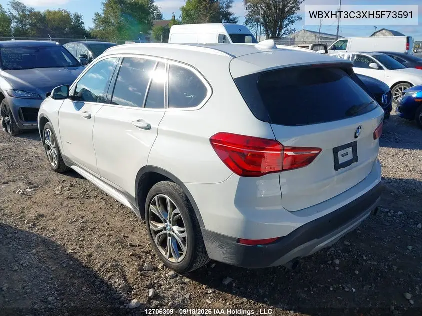 2017 BMW X1 VIN WBXHT3C3XH5F73591 — фото 3