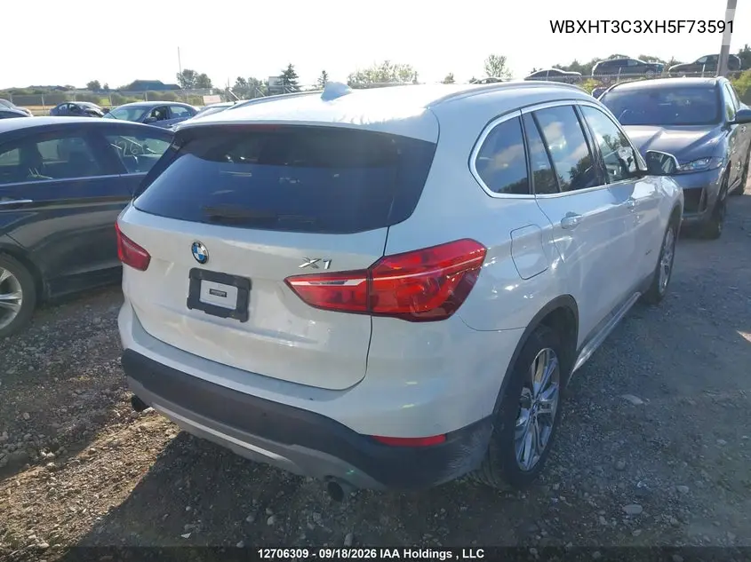 2017 BMW X1 VIN WBXHT3C3XH5F73591 — фото 4