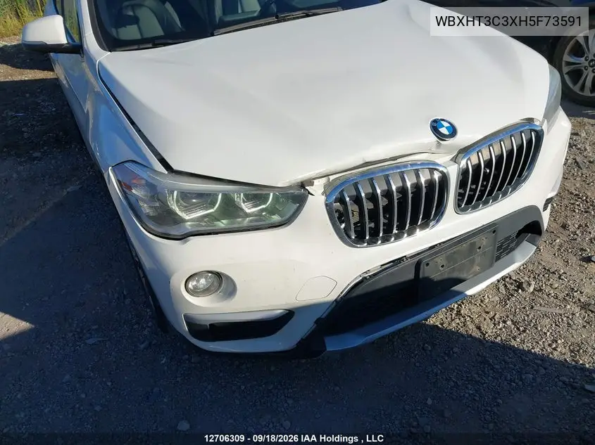 2017 BMW X1 VIN WBXHT3C3XH5F73591 — фото 6