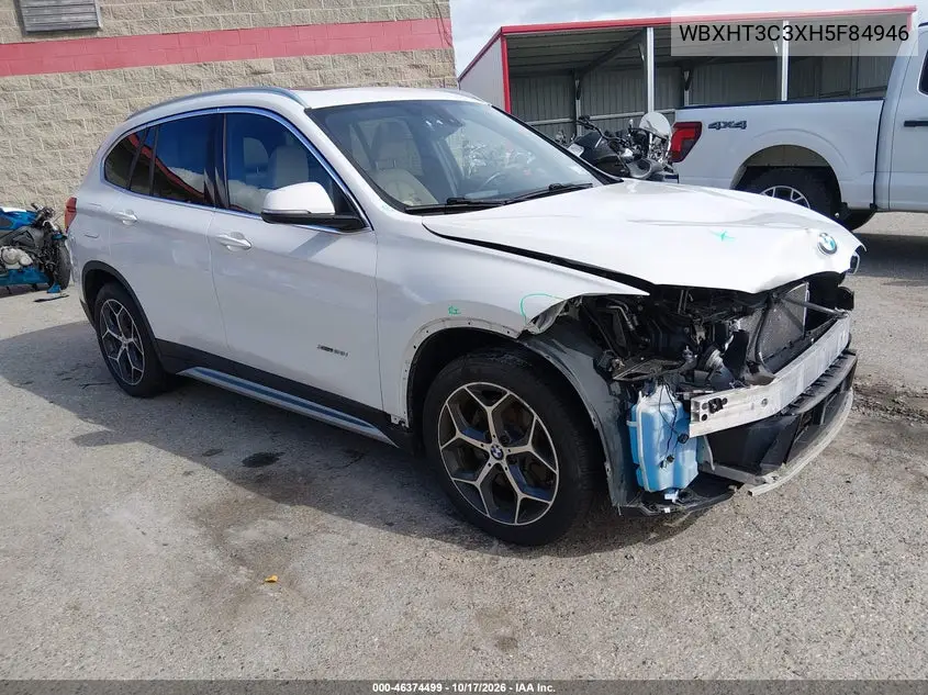 BMW X1 2017, VIN WBXHT3C3XH5F84946
