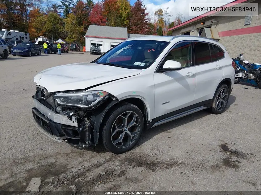 2017 BMW X1 VIN WBXHT3C3XH5F84946 — фото 2