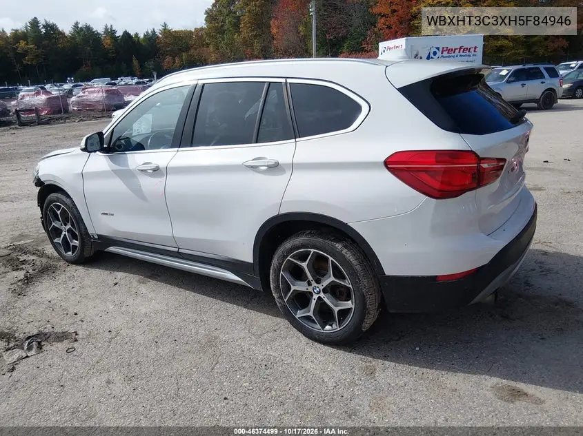 2017 BMW X1 VIN WBXHT3C3XH5F84946 — фото 3
