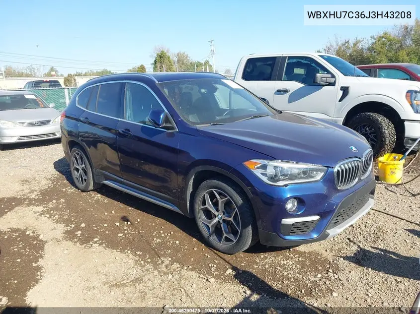 BMW X1 2018, VIN WBXHU7C36J3H43208