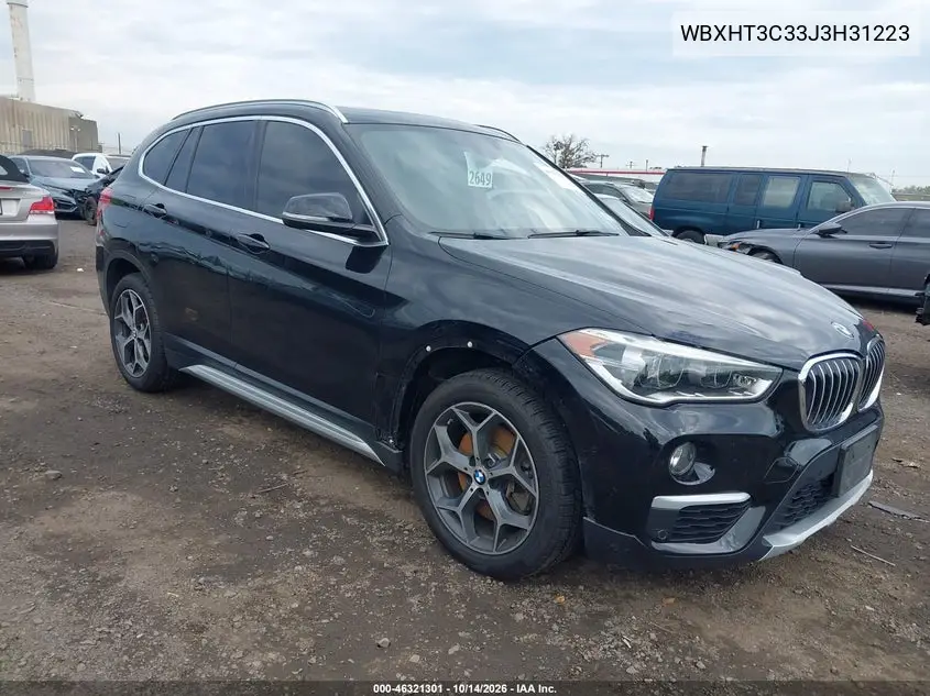 BMW X1 2018, VIN WBXHT3C33J3H31223