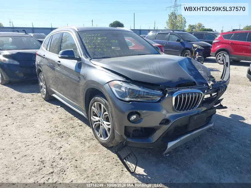 2019 BMW X1 VIN WBXHT3C59K5L37570 — фото 2