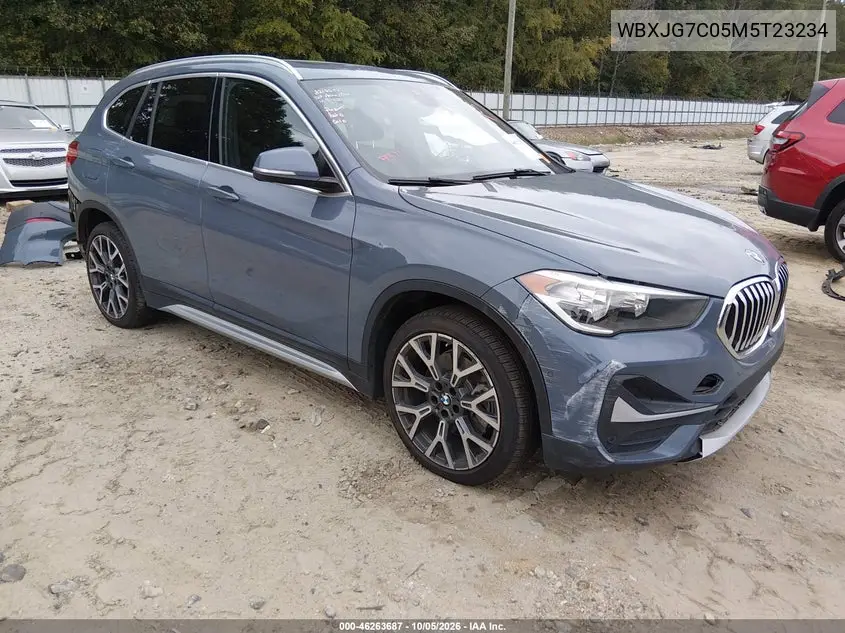 BMW X1 2021, VIN WBXJG7C05M5T23234