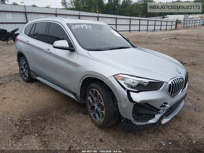 BMW X1 2021, VIN WBXJG7C02M5U22173
