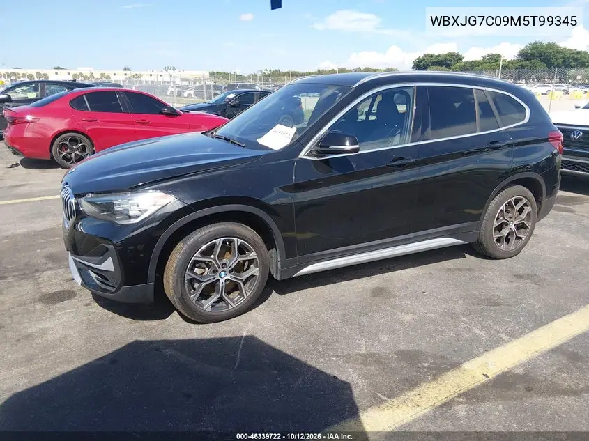 2021 BMW X1 VIN WBXJG7C09M5T99345 — фото 2