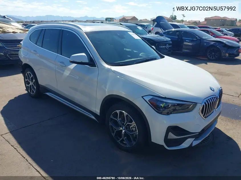 BMW X1 2022, VIN WBXJG7C02N5U57992