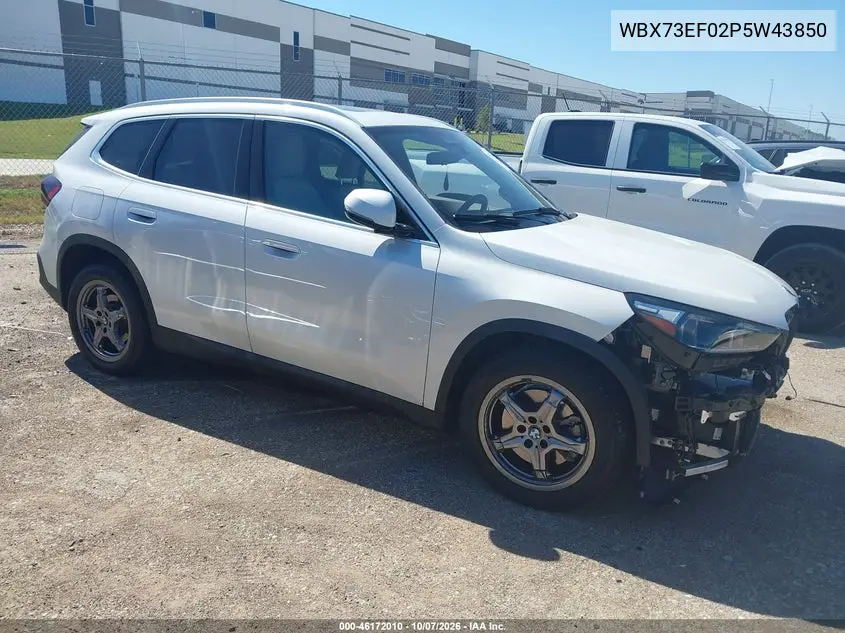BMW X1 2023, VIN WBX73EF02P5W43850