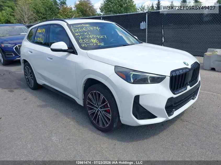 BMW X1 2024, VIN WBX73EF09R5Y49427