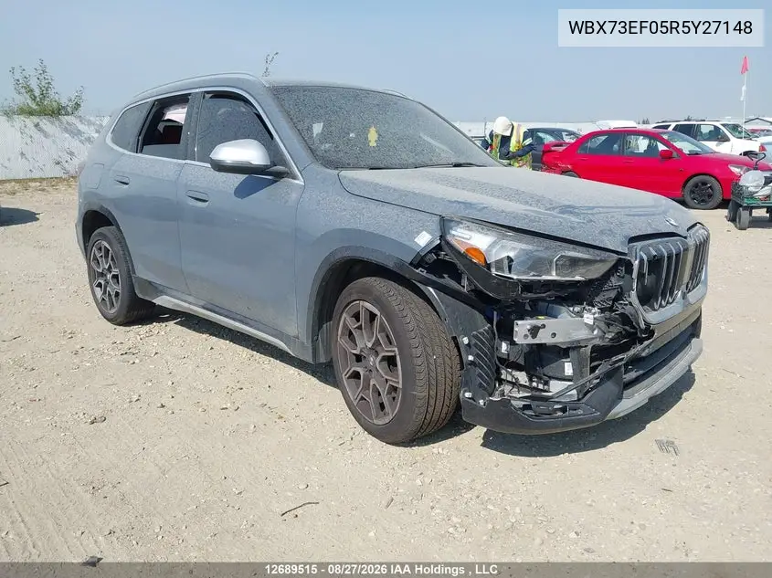 BMW X1 2024, VIN WBX73EF05R5Y27148