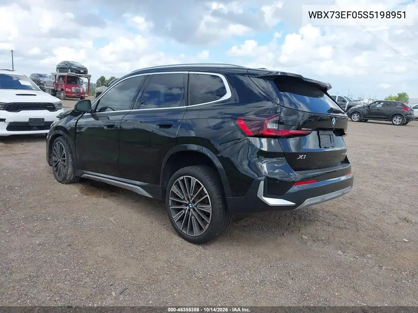 2025 BMW X1 VIN WBX73EF05S5198951 — фото 3