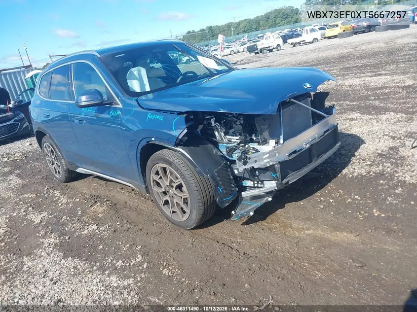 BMW X1 2026, VIN WBX73EF0XT5667257