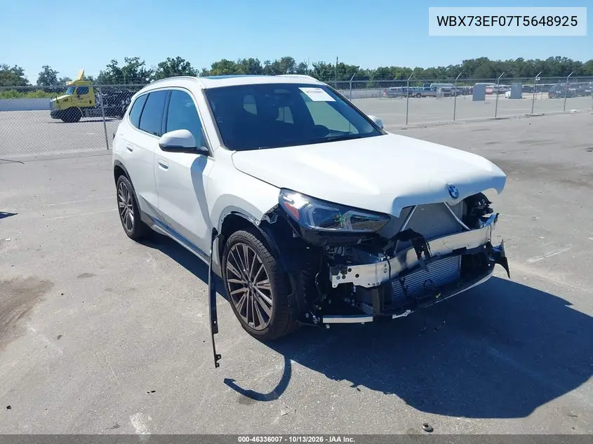 BMW X1 2026, VIN WBX73EF07T5648925