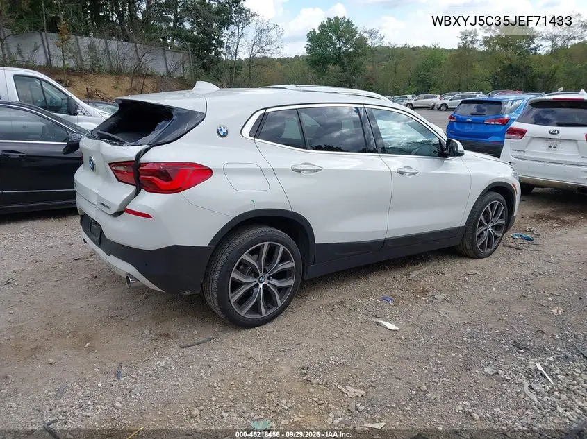 2018 BMW X2 VIN WBXYJ5C35JEF71433 — фото 2