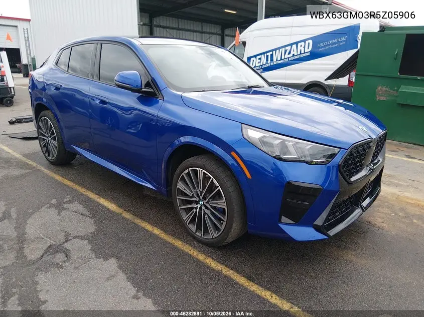 BMW X2 2024, VIN WBX63GM03R5Z05906