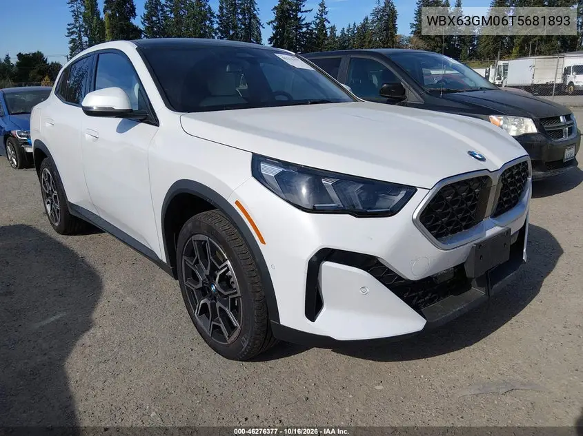 BMW X2 2026, VIN WBX63GM06T5681893