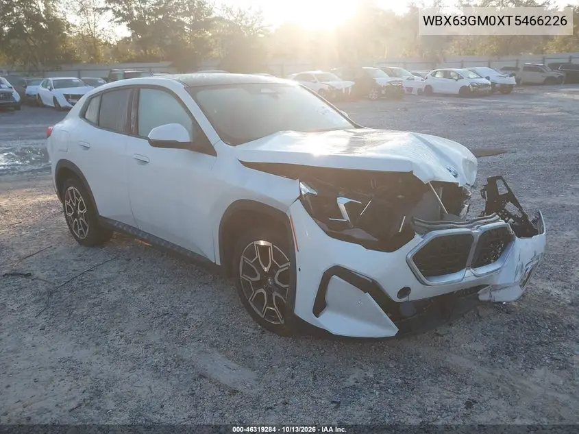 BMW X2 2026, VIN WBX63GM0XT5466226