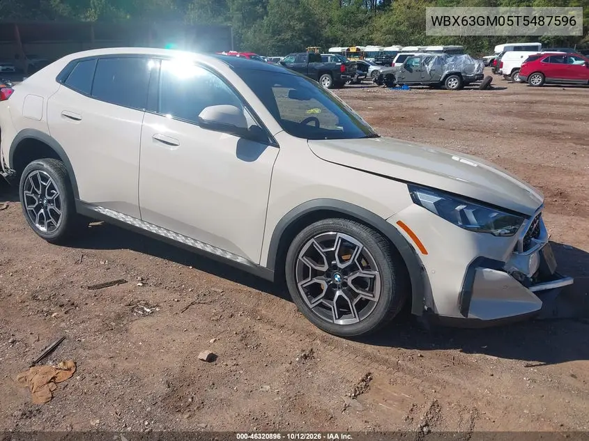 BMW X2 2026, VIN WBX63GM05T5487596