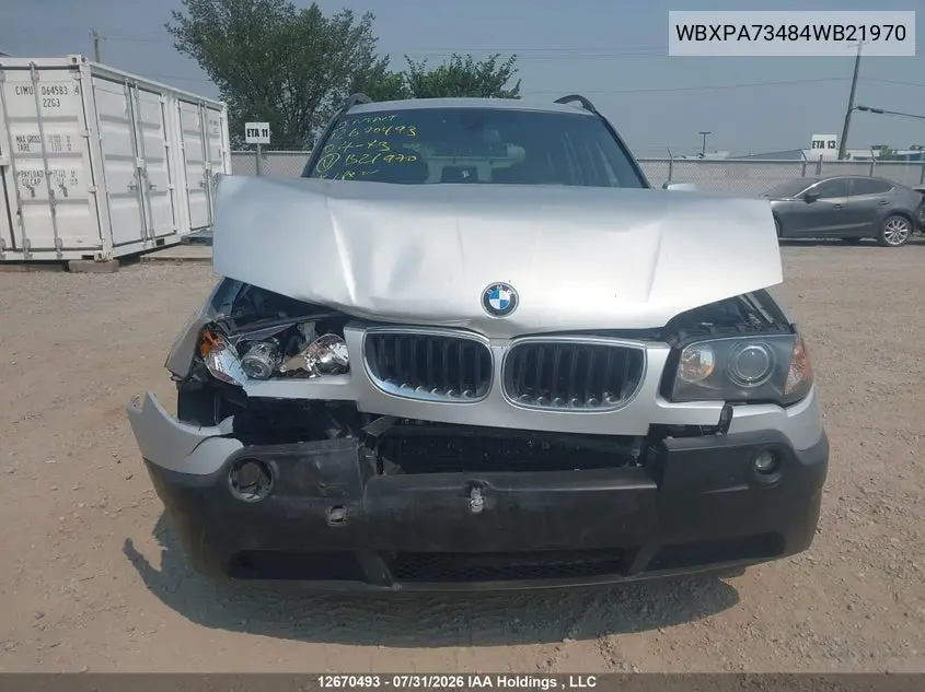 2004 BMW X3 VIN WBXPA73484WB21970 — фото 13