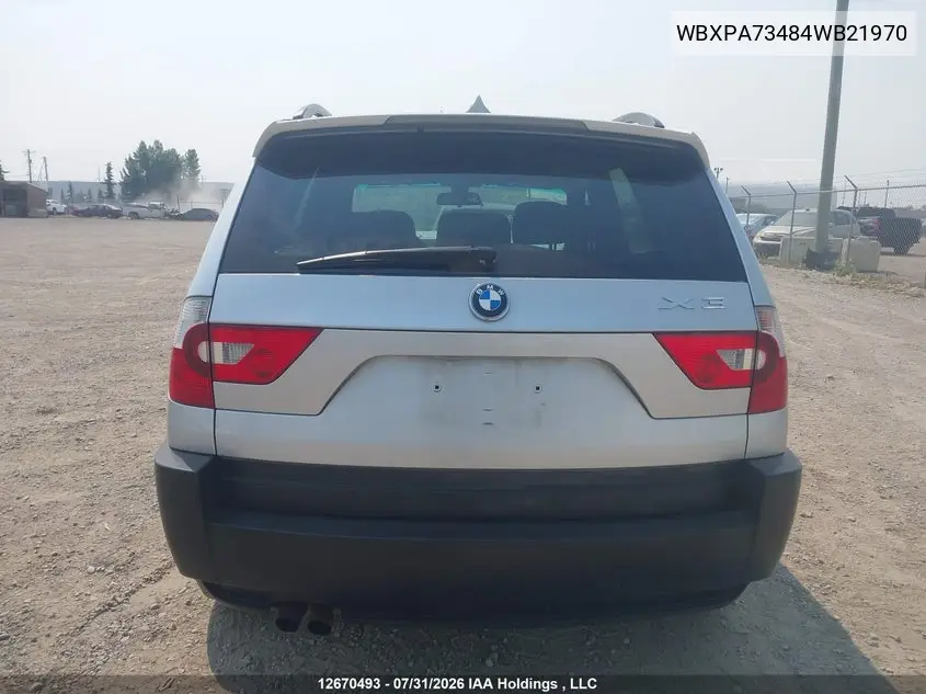 2004 BMW X3 VIN WBXPA73484WB21970 — фото 17