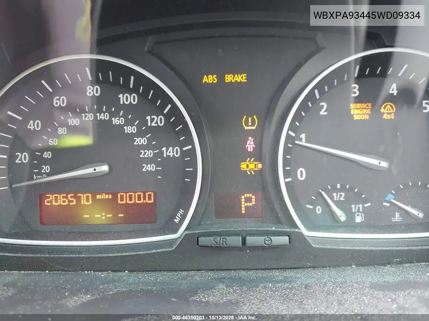 2005 BMW X3 VIN WBXPA93445WD09334 — фото 7