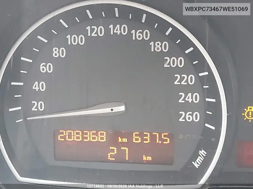 2007 BMW X3 VIN WBXPC73467WE51069 — фото 15