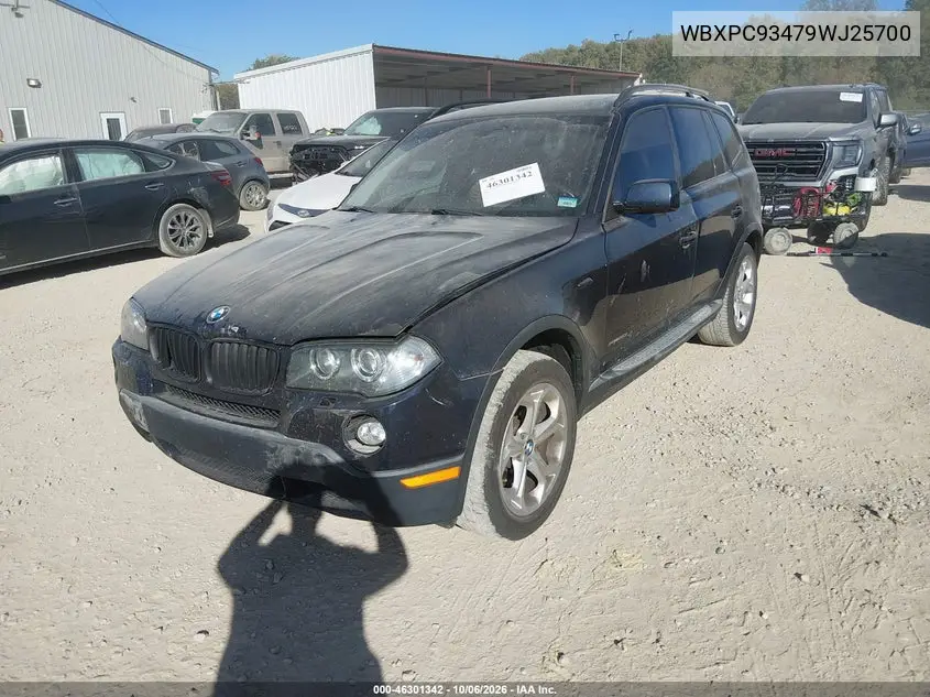 2009 BMW X3 VIN WBXPC93479WJ25700 — фото 2