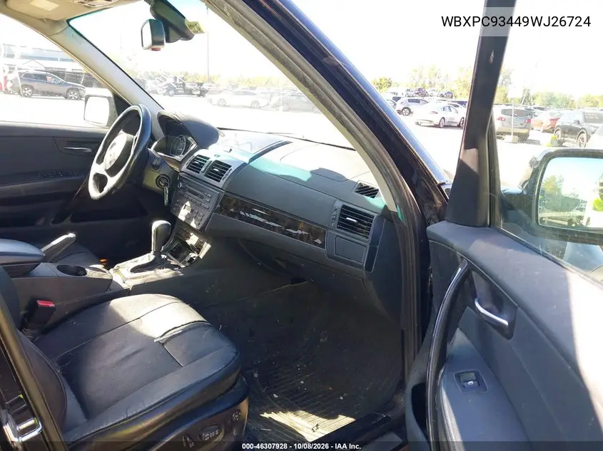2009 BMW X3 VIN WBXPC93449WJ26724 — фото 5