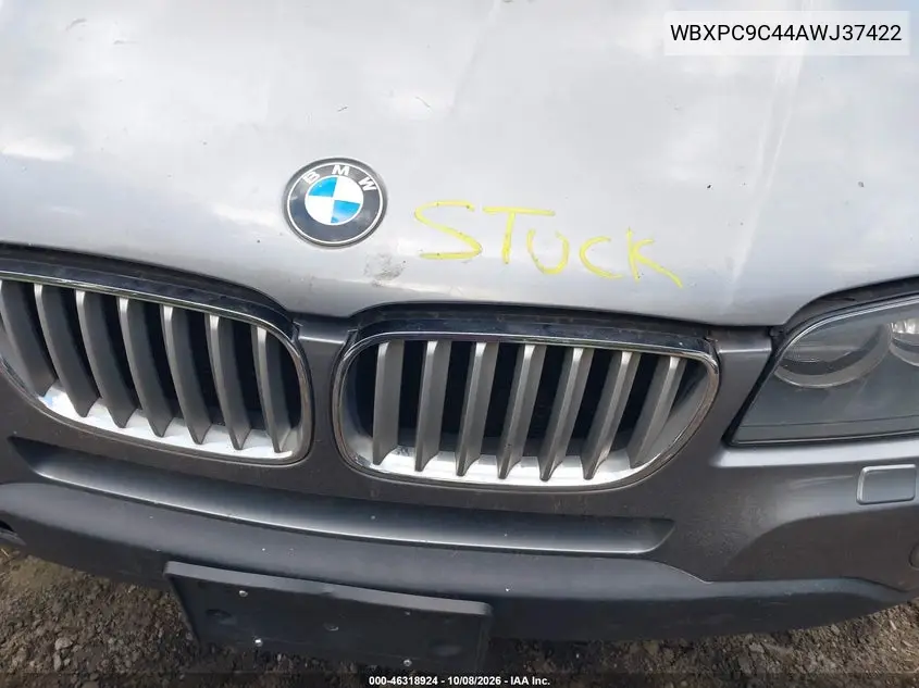 2010 BMW X3 VIN WBXPC9C44AWJ37422 — фото 10